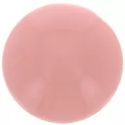 Cabochon rond 14 mm en résine opaque - Rose saumon x1