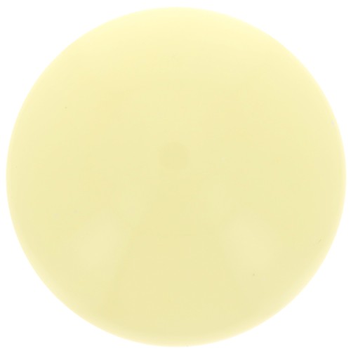 Cabochon rond en résine opaque 14 mm - Jaune pâle x1
