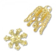 Coquilles 11x9 mm doré x10