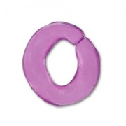 Maillon ovale torsadé 16x17 mm Light Amethyst x1|raw }}