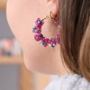 Créoles rondes 30 mm - Fil 2 mm - Acier Inoxydable 304 Doré x20