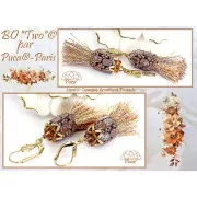 Perles en verre Lipsi® par Puca® 4x6 mm - Opaque Amethyst Mat Bronze x10g