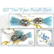 Perles en verre Lipsi® par Puca® 4x6 mm - Opaque Amethyst Mat Splash x10g