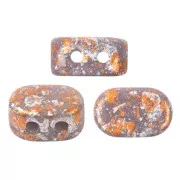 Perles en verre Lipsi® par Puca® 4x6 mm - Opaque Amethyst Tweedy x10g