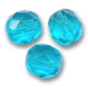 Facettes 8 mm Aquamarine  x20
