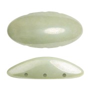 Athos 3D 3 trous® par Puca® 20x10 mm - Opaque Light Green Ceramic Look x1