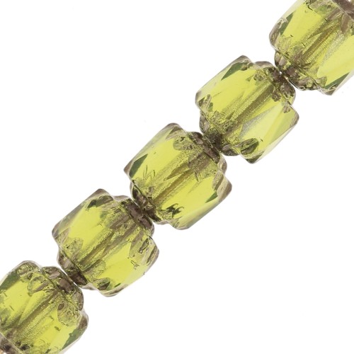 Facettes Antiques  6 mm Olivine Bronze x20