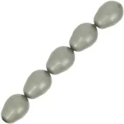 Perles poires nacrées PureCrystal 5821 11x8 mm - Crystal Powder Green Pearl x5