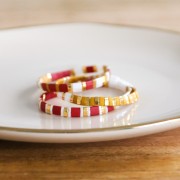 Miyuki Half Tila Beads 5x2.3x1.9 mm HTL-599 - Op Antique Rose Luster x10g