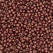 Preciosa Perles rocailles 11/0 2 mm - Opaque Gold Chocolate Luster x20g