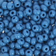 Preciosa Perles rocailles 6/0 4 mm - Opaque Blue Jean x20g