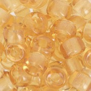 Perles gros trous - Pony Beads 9 mm - Preciosa - Light Topaz x15