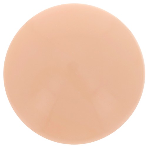 Cabochon rond en résine opaque 12 mm - Peach x1