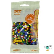 Assortiment de Perles à repasser Hama Bio MIDI 5mm Multicolore foncé (n°198) x1000|raw }}