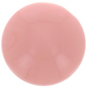 Cabochon rond 12 mm en résine opaque - Rose saumon x1