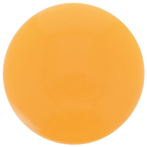 Cabochon rond 12 mm en résine opaque - Mandarine x1