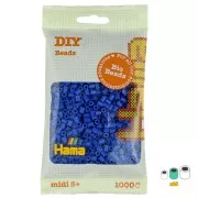 Perles à repasser Hama Bio - MIDI 5 mm - Bleu foncé (n°08) x1000