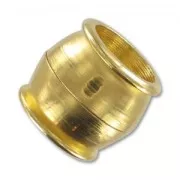 Fermoir aimanté 15x14 mm pour cordon 10 mm Doré à l'or fin x1