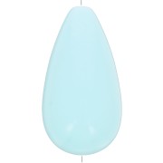 Perle poire en résine opaque 26x14 mm - Bleu pastel x1|raw }}