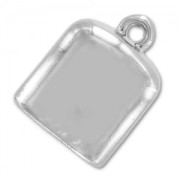 Embout carré en résine CCB pour corde 16 mm rhodié x1|raw }}