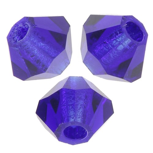 Perles toupies Preciosa - Rondelle Bead 3 mm - Cobalt Blue x30