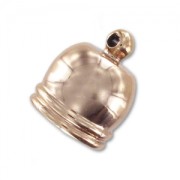 Embout en résine CCB pour corde 12mm doré rose x1|raw }}