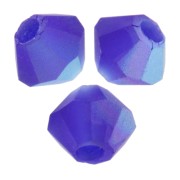 Perles toupies Preciosa - Rondelle Bead 3 mm - Cobalt Blue AB Matt x30|raw }}