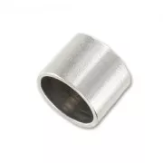 Embout tube pour corde 10 mm Placage Argent fin vieilli x1
