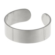 Bague anneau large réglable - 6 mm - Acier inoxydable 316L x1|raw }}