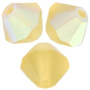Perles toupies Preciosa - Rondelle Bead 4 mm - Acid Yellow AB Matt x30