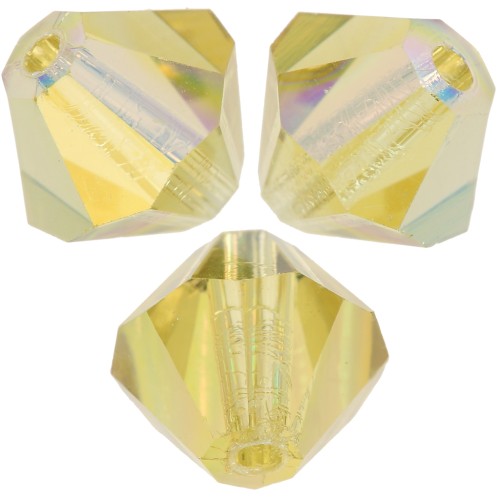 Perles toupies Preciosa - Rondelle Bead 5 mm - Acid Yellow AB x12