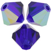 Perles toupies Preciosa - Rondelle Bead 5 mm - Cobalt Blue AB x12|raw }}