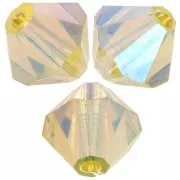 Perles toupies Preciosa - Rondelle Bead 5 mm - Acid Yellow AB 2X x12