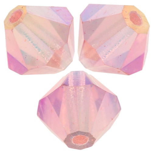 Perles toupies Preciosa - Rondelle Bead 5 mm - Rose Peach AB 2X x12