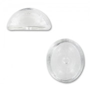 Ovale en verre à garnir 24x20x12 mm x1|raw }}
