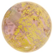Perle de Murano ronde - Galaxy - 8 mm Light Amethyst et feuille d'or x1|raw }}