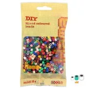 Assortiment de perles à repasser Hama MIDI 5 mm Multi Nature x1000