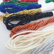 Fil métallisé - Facets Kreinik pour la broderie - 1.7 mm - Silver (001) x2.5m