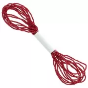 Fil métallisé - Facets Kreinik pour la broderie - 1.7 mm - Rouge (003) x2.5m