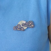 Fil métallisé - Facets Kreinik pour la broderie - 1.7 mm - Bleu Royal (033L) x3m