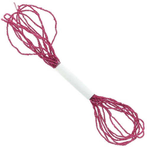 Fil métallisé - Petite Facets Kreinik pour la broderie 1.3 mm Fuchsia (024) x2.5m