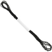 Fil métallisé - Petite Facets Kreinik pour la broderie 0.9 mm Noir (005) x2.5m