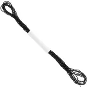 Fil métallisé - Petite Facets Kreinik pour la broderie 0.9 mm Noir (005) x2.5m