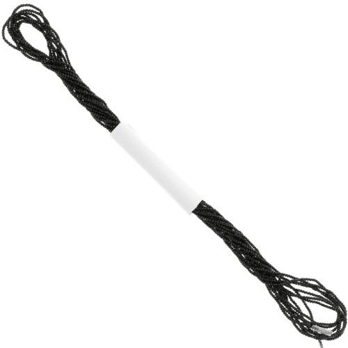 Fil métallisé - Petite Facets Kreinik pour la broderie 0.9 mm Noir (005) x2.5m