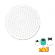 Plaque ronde BIO 8.4 cm pour perles Hama Midi x1
