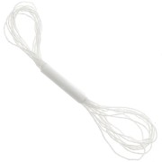 Fil métallisé Petite Facets Kreinik pour la broderie 1.3mm Pearl (032) x2.5m|raw }}