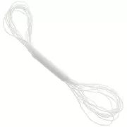 Fil métallisé Petite Facets Kreinik pour la broderie 1.3mm Pearl (032) x2.5m