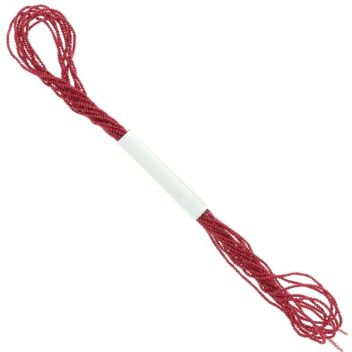 Fil métallisé Petite Facets Kreinik pour la broderie 0.9 Rouge (003) x2.5m
