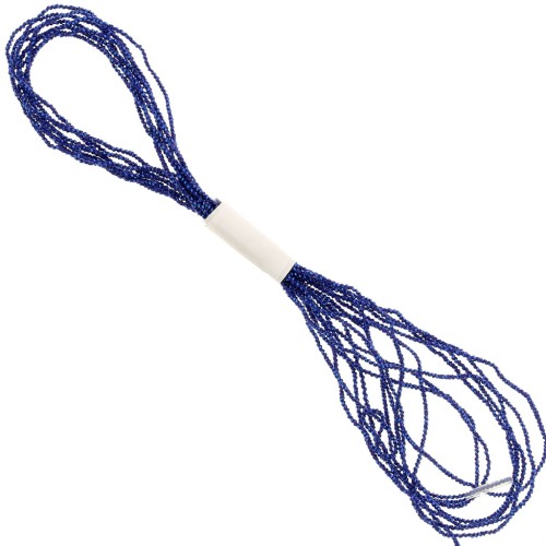 Fil métallisé Petite Facets Kreinik pour la broderie 0.9mm Bleu saphir (051) x2.5m