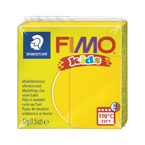 Pâte Fimo Kids 42gr Jaune (n°1)